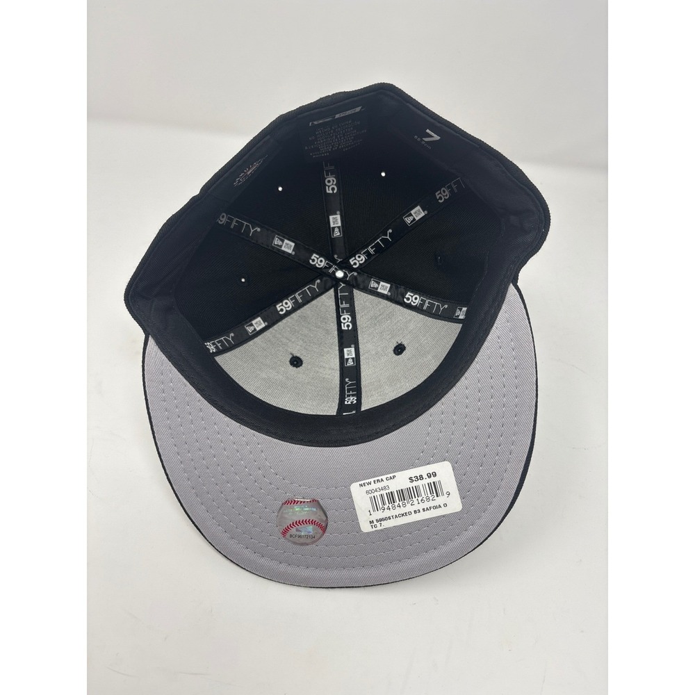 New Era San Francisco Giants 59FIFTY Fitted Hat Black Orange Size 7 MLB - Picture 3 of 5
